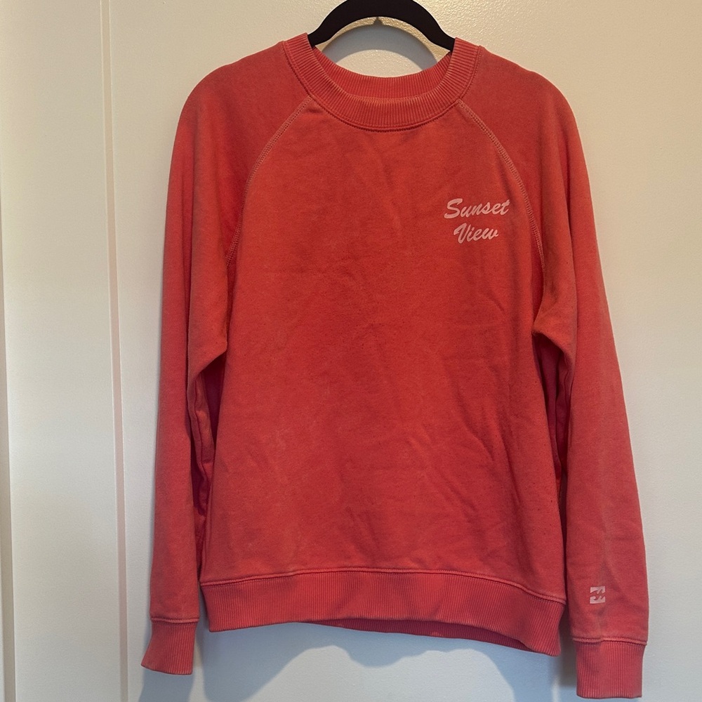 Billabong “Sunset View” Coral Sweatshirt